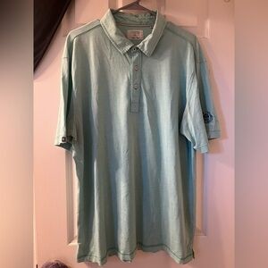 linksoul hacienda golf club official blue golf polo men’s short sleeve shirt